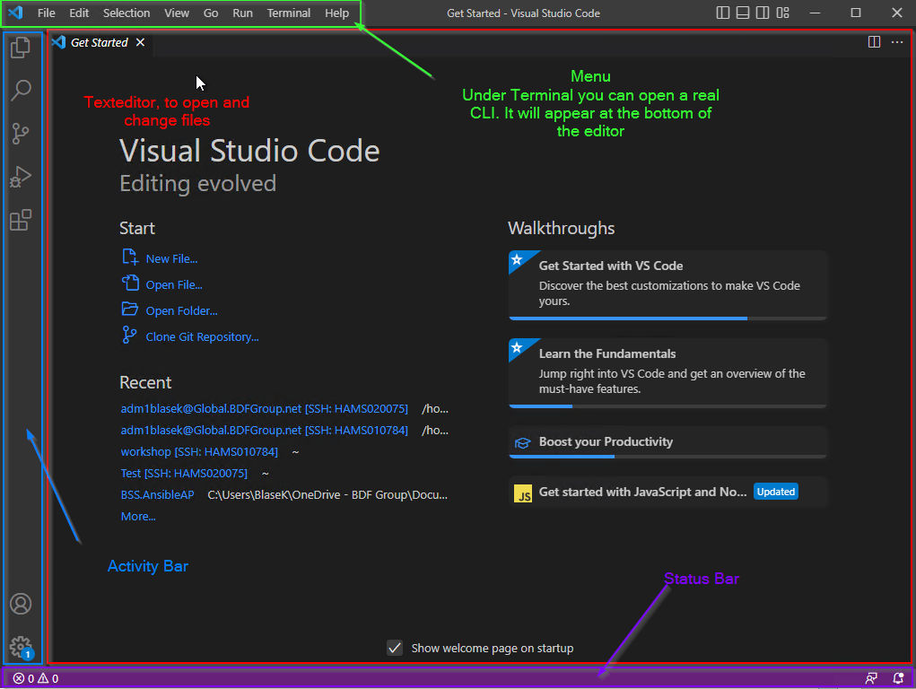 Visual Studio Code unchanged look